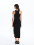 LC Waikiki Women's Halter Neck Straight Bodycon Dress